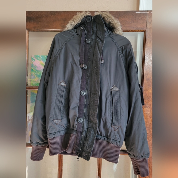 American Eagle Outfitters Women's Fur lined Hooded Coat size S/P - Picture 5 of 12